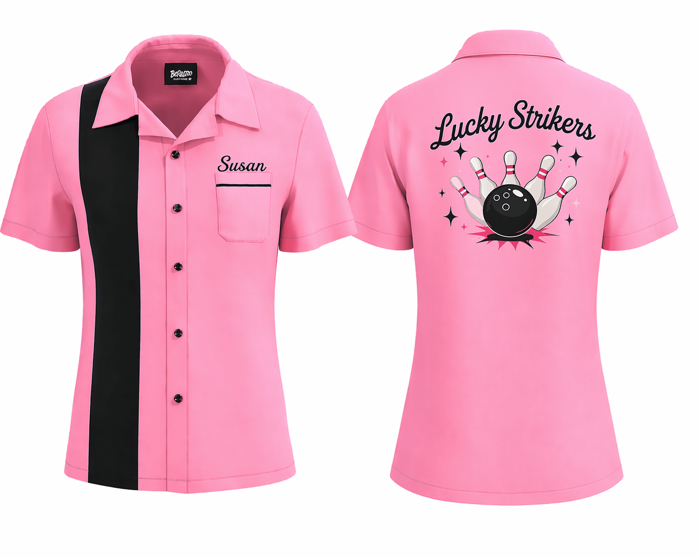 Final custom embroidered bowling shirt mockup