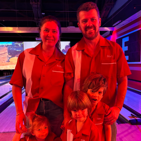 Family custom bowling shirts in all sizes