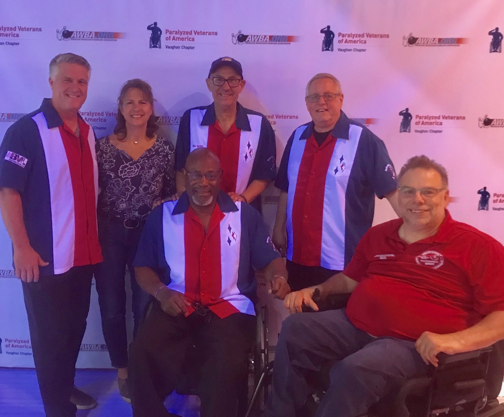 Veterans custom bowling team jerseys