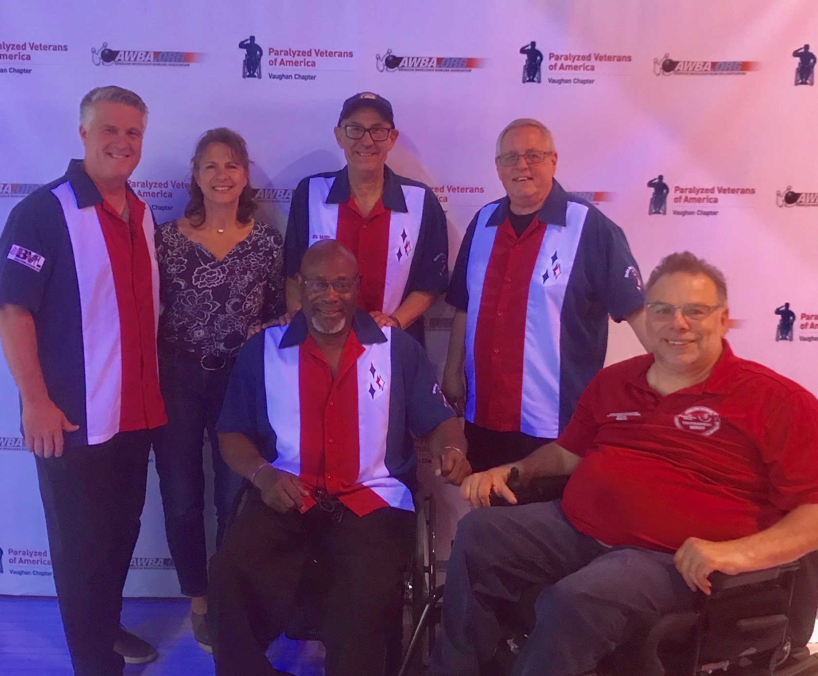 Veterans custom bowling team jerseys